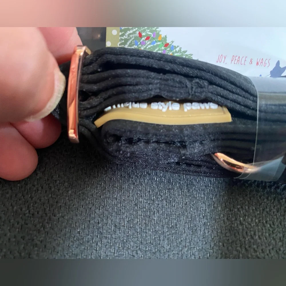 ⭐️New Unique style paws Dog Collar, Black Silk Dog Collar with Bow